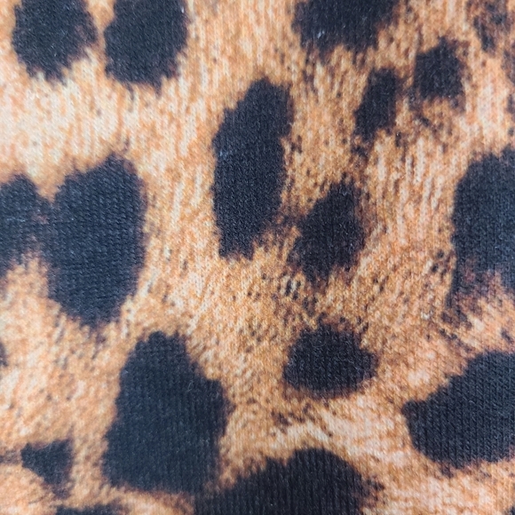 NWT BP Cheetah Print Crewneck Pullover Sweatshirt Woman's Size XXS - Picture 5 of 11